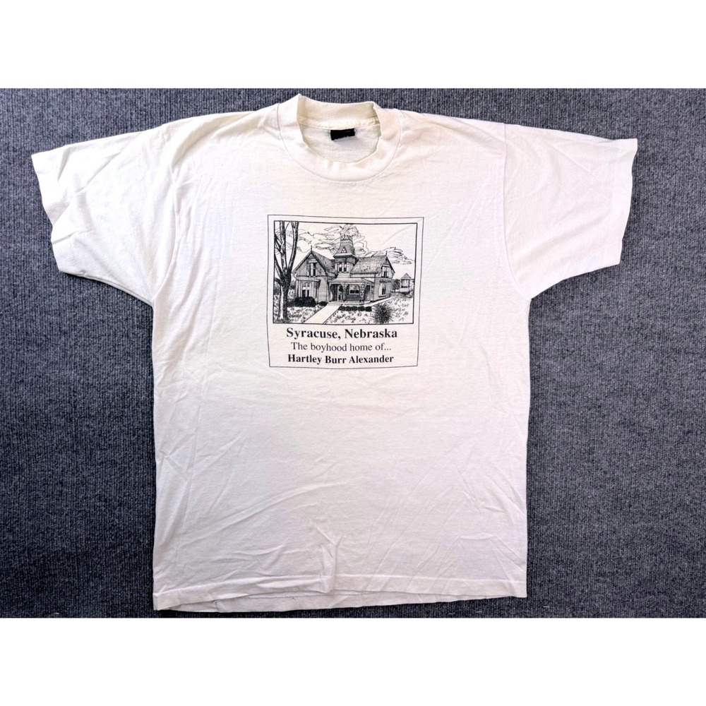 Vintage Screen Stars Best Syracuse Nebraska T Shirt XL White USA Made Graphic